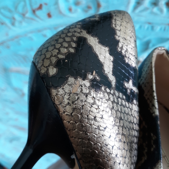 😁VIA SPIGA Snakeskin Heels - Picture 5 of 8